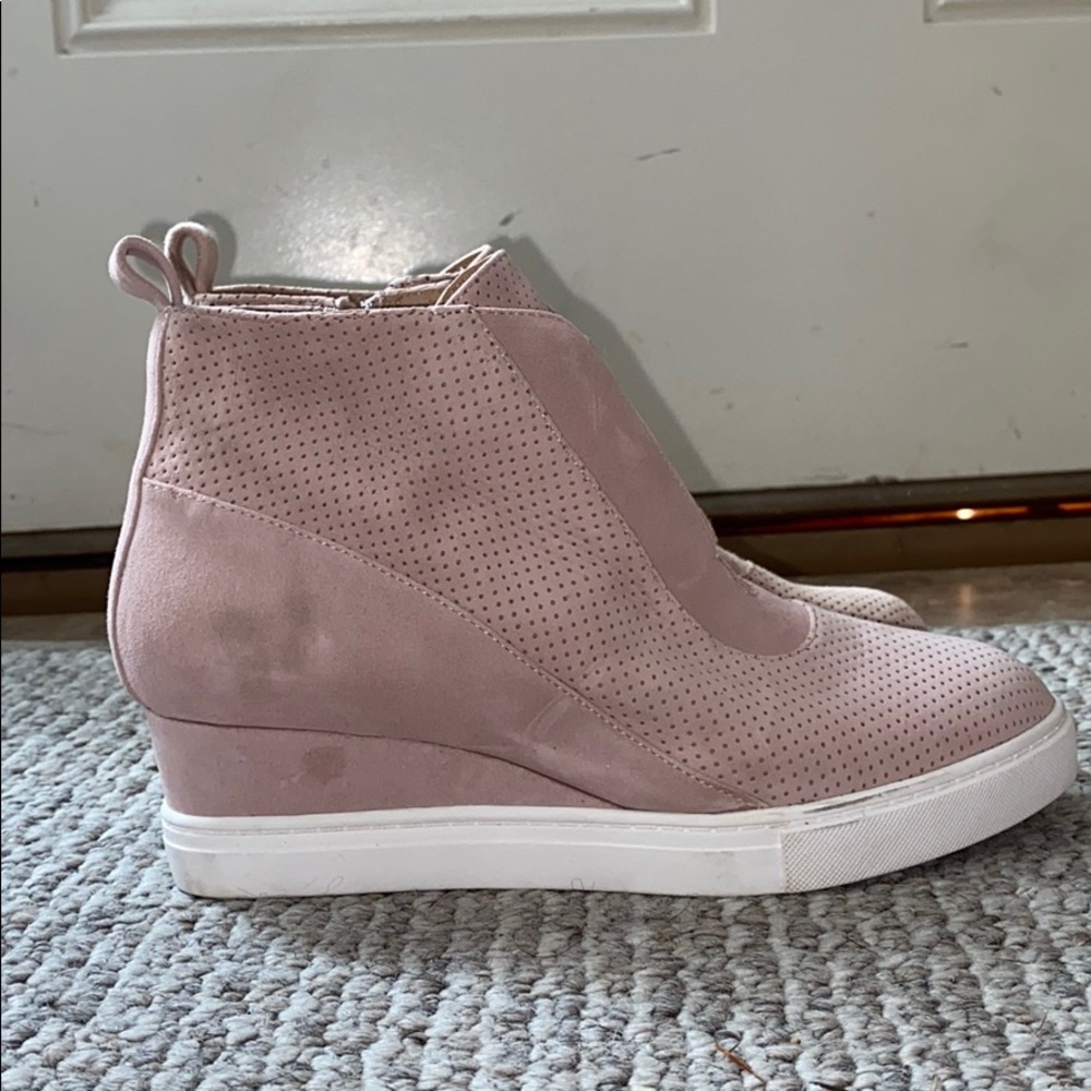 Pink ankle boots